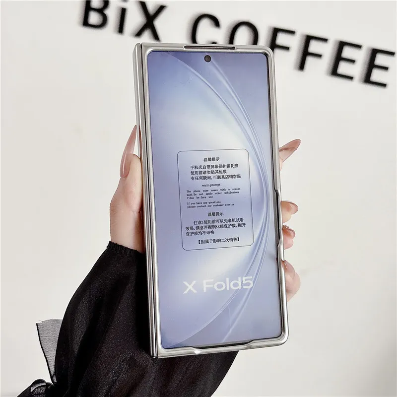 VIVO XFOLD6 phone case, xfold6 electroplated magnetic ring hinge case, integrated protective film, drop-proof case.