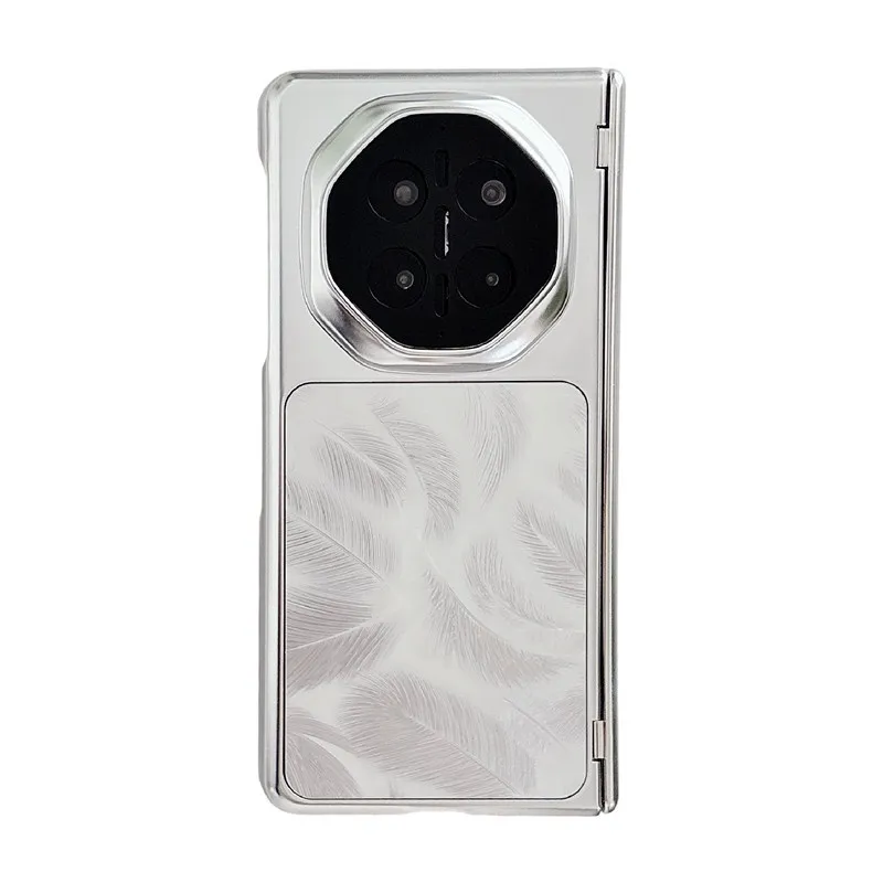 Compatible with Huawei MATE X7 and Mate X6 foldable screen, electroplated, built-in magnetic, stylish drop-proof protective case.
