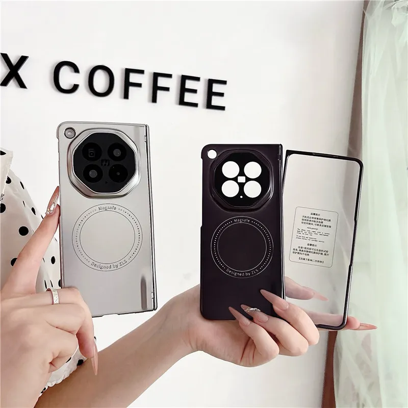 Compatible with OPPO Find N6 foldable phone case, electroplated magnetic ring full-coverage drop-proof protective case