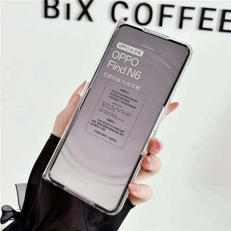 Compatible with OPPO Find N6 foldable phone case, electroplated magnetic ring full-coverage drop-proof protective case