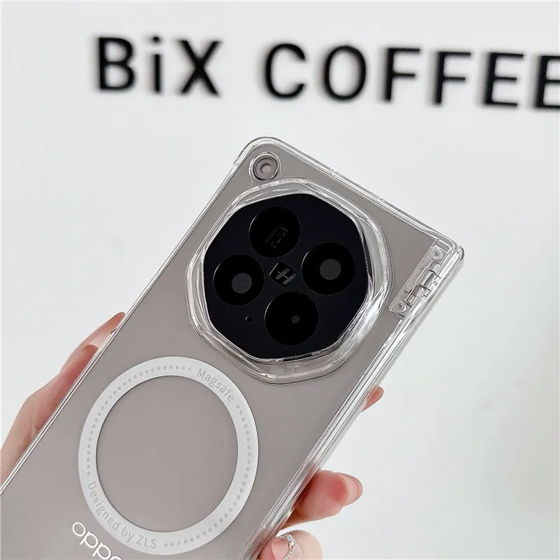 Compatible with OPPO Find N6 foldable phone case, electroplated magnetic ring full-coverage drop-proof protective case