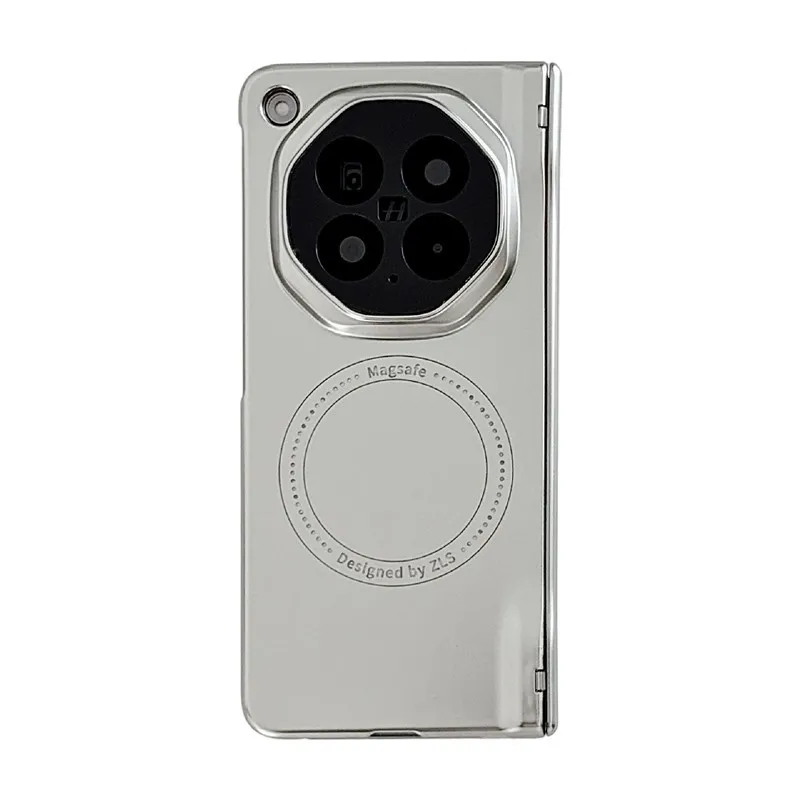 Compatible with OPPO Find N6 foldable phone case, electroplated magnetic ring full-coverage drop-proof protective case