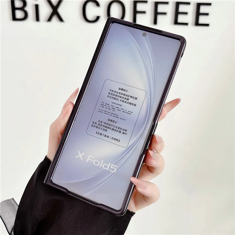 VIVO XFOLD6 Phone Case, Electroplated Transparent Magnetic Ring Hinge, Full Coverage Drop Protection Case