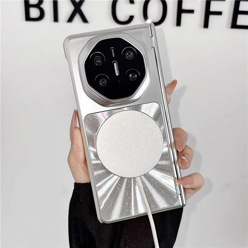 Compatible with Huawei MATEX7 and MateX6 foldable screen star diamond electroplated magnetic built-in anti-drop protective case