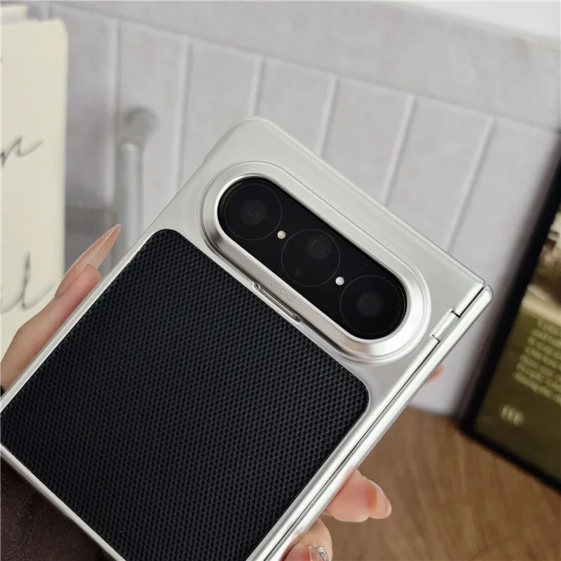 Huawei Pura X MAX phone case, PURA X2 foldable screen magnetic Hermes orange electroplated drop-proof design.