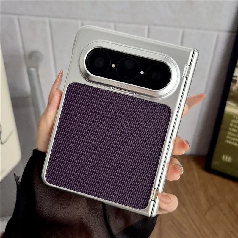 Huawei Pura X MAX phone case, PURA X2 foldable screen magnetic Hermes orange electroplated drop-proof design.