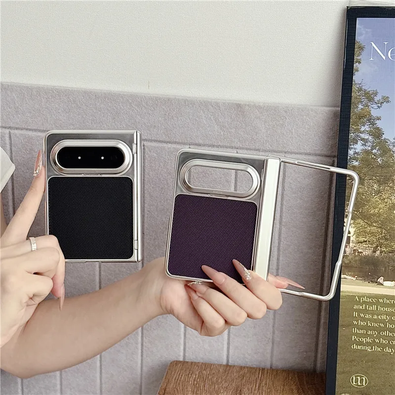 Huawei Pura X MAX phone case, PURA X2 foldable screen magnetic Hermes orange electroplated drop-proof design.