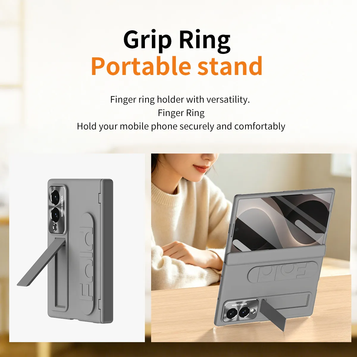 Compatible with Samsung Zfold 8 Wide phone case, FOLD8 folding official wrist strap hinge case, integrated protective case