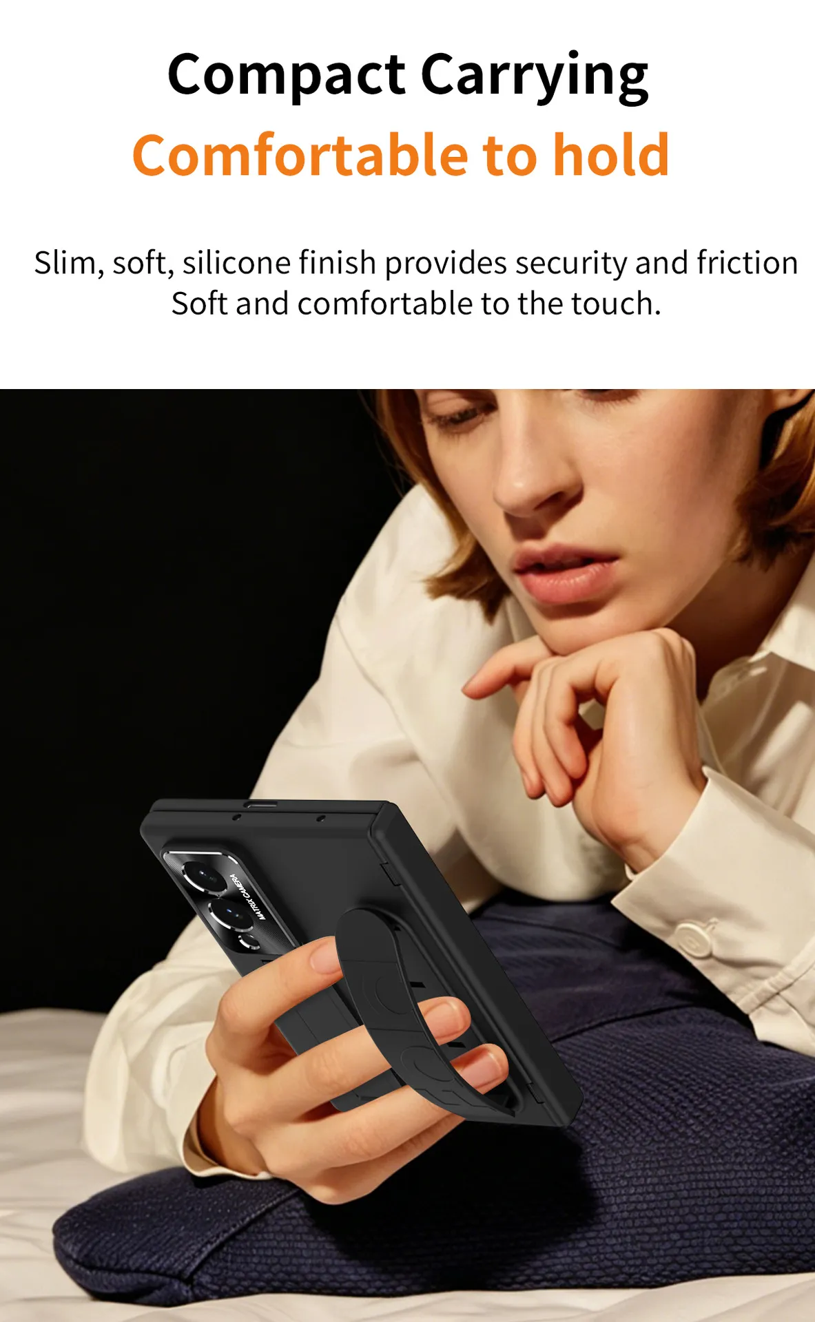Compatible with Samsung Zfold 8 Wide phone case, FOLD8 folding official wrist strap hinge case, integrated protective case