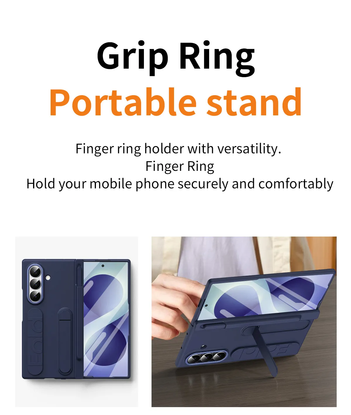 Compatible with Samsung Zfold 8 Ultra phone case, FOLD8 official wrist strap, pen slot hinge, full-coverage protective case