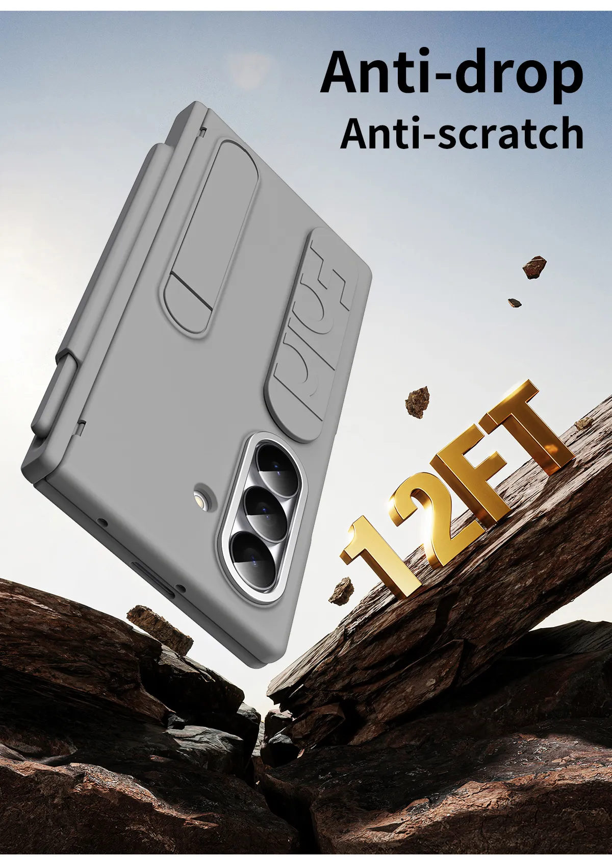 Compatible with Samsung Zfold 8 Ultra phone case, FOLD8 official wrist strap, pen slot hinge, full-coverage protective case