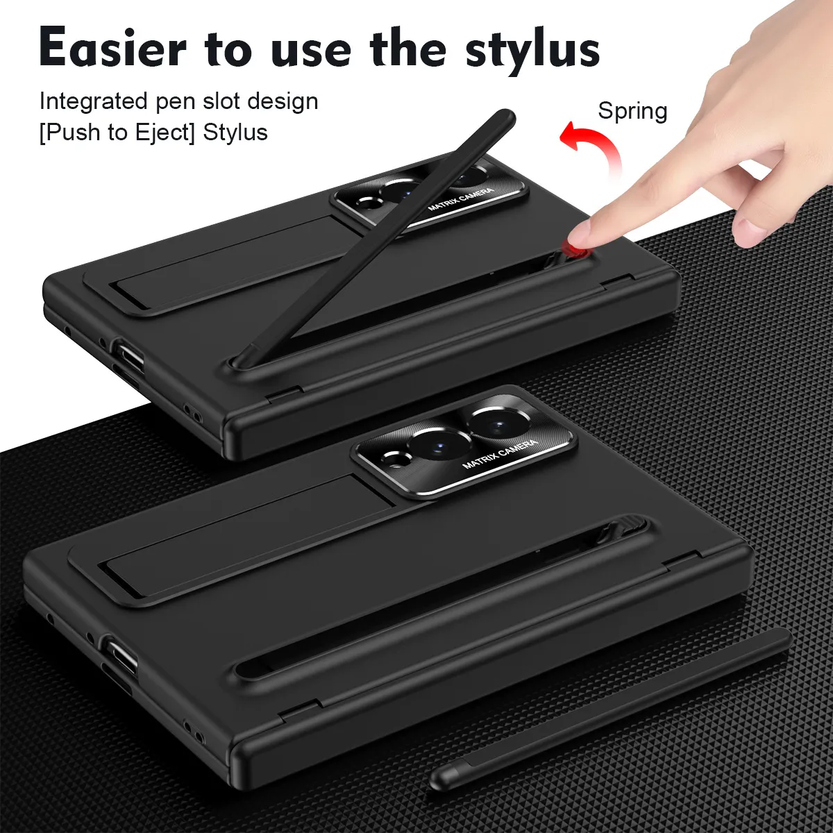Compatible with Samsung Zfold 8 Wide phone case, FOLD8 folding official pen slot case, integrated anti-drop protective case.