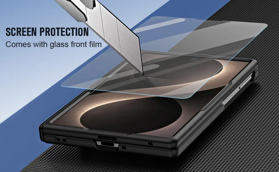 Compatible with Samsung Zfold 8 Wide phone case, FOLD8 folding official pen slot case, integrated anti-drop protective case.