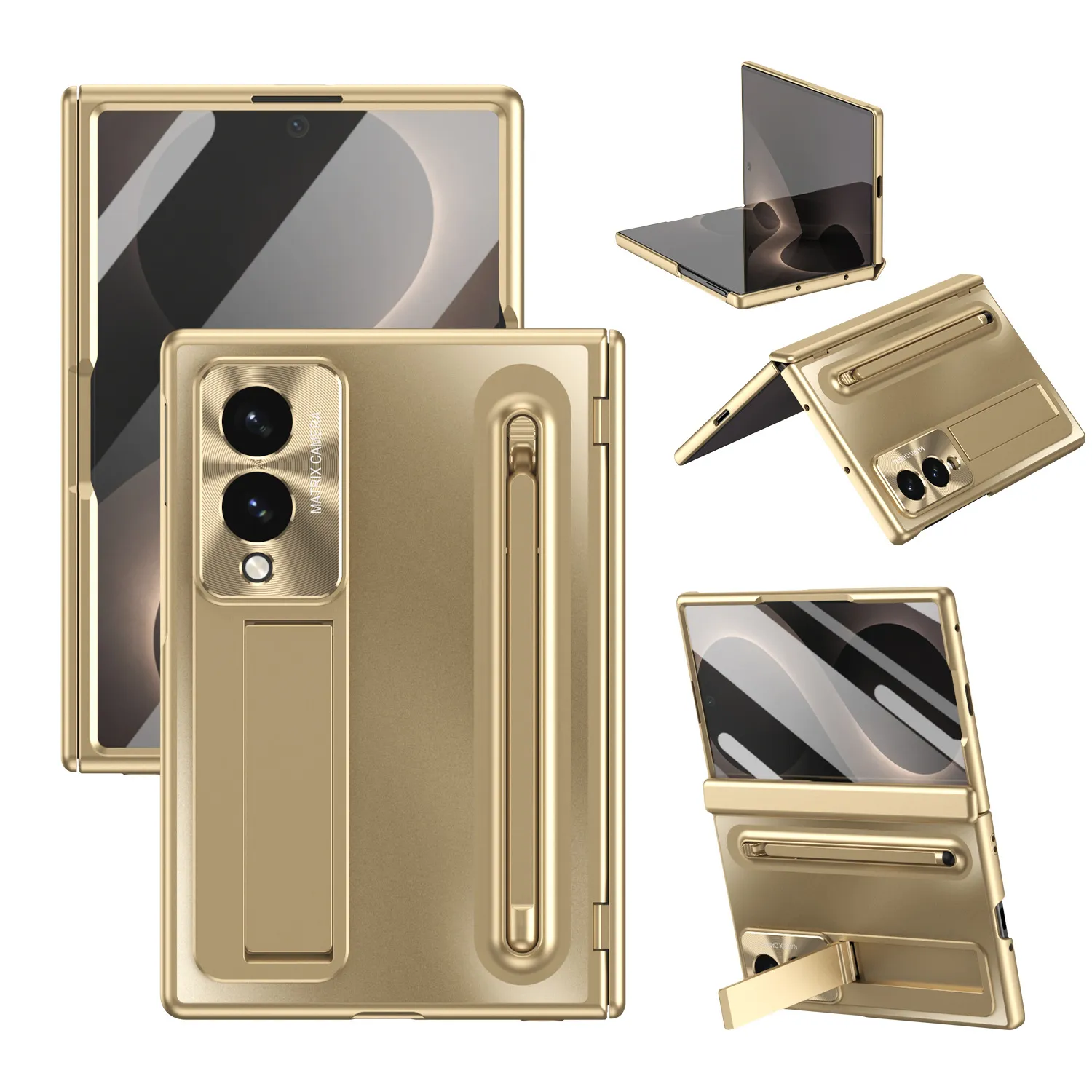 Compatible with Samsung Zfold 8 Wide phone case FOLD8 folding official pen groove case film integrated drop protection