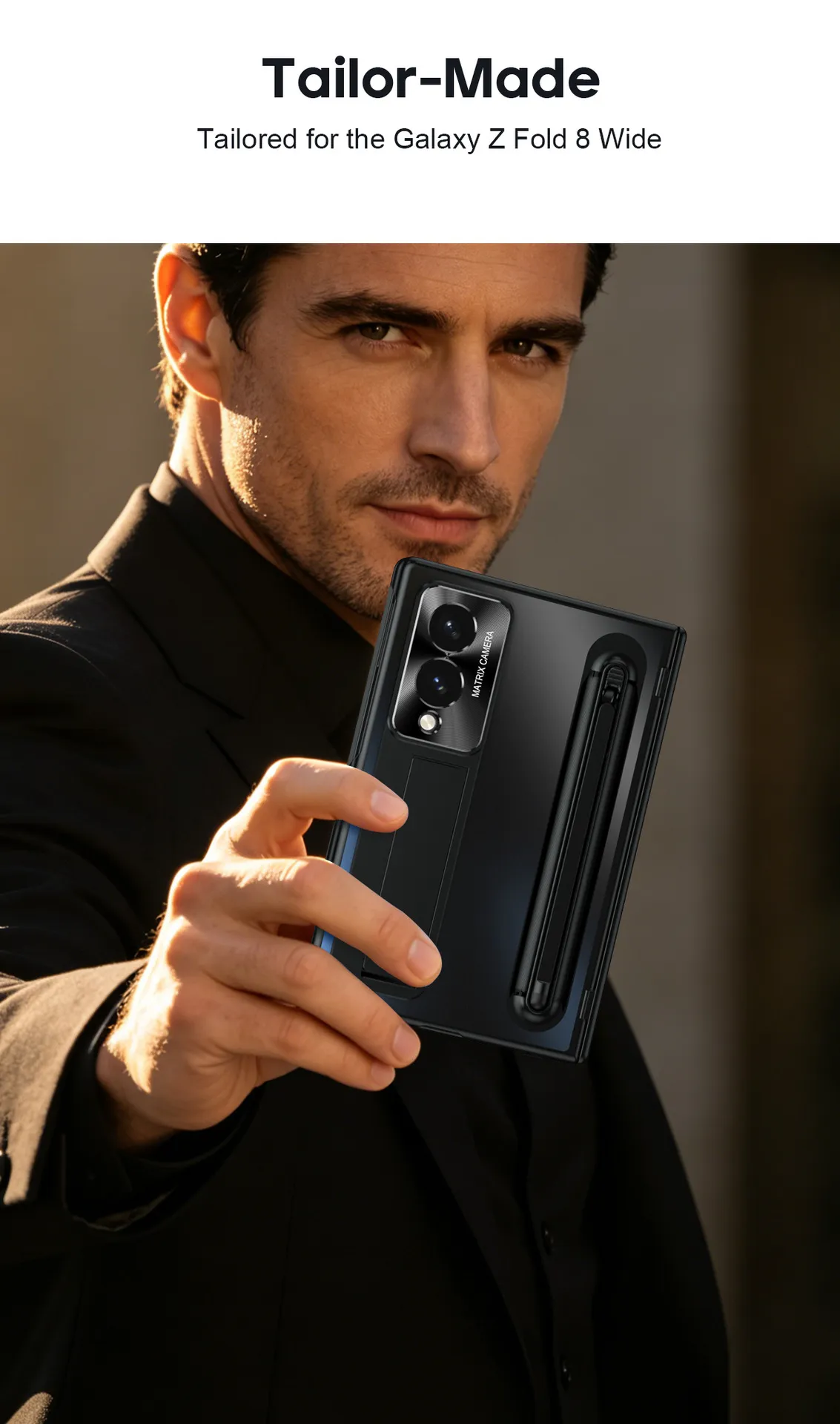 Compatible with Samsung Zfold 8 Wide phone case FOLD8 folding official pen groove case film integrated drop protection