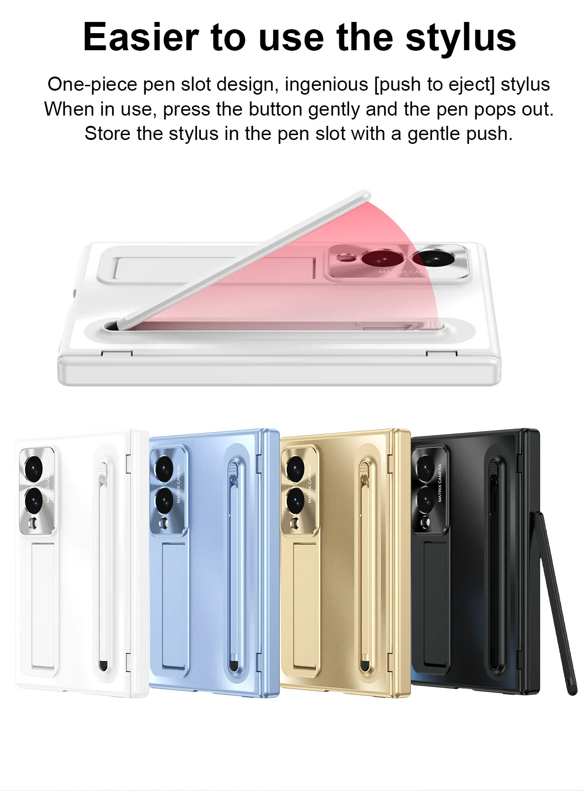 Compatible with Samsung Zfold 8 Wide phone case FOLD8 folding official pen groove case film integrated drop protection
