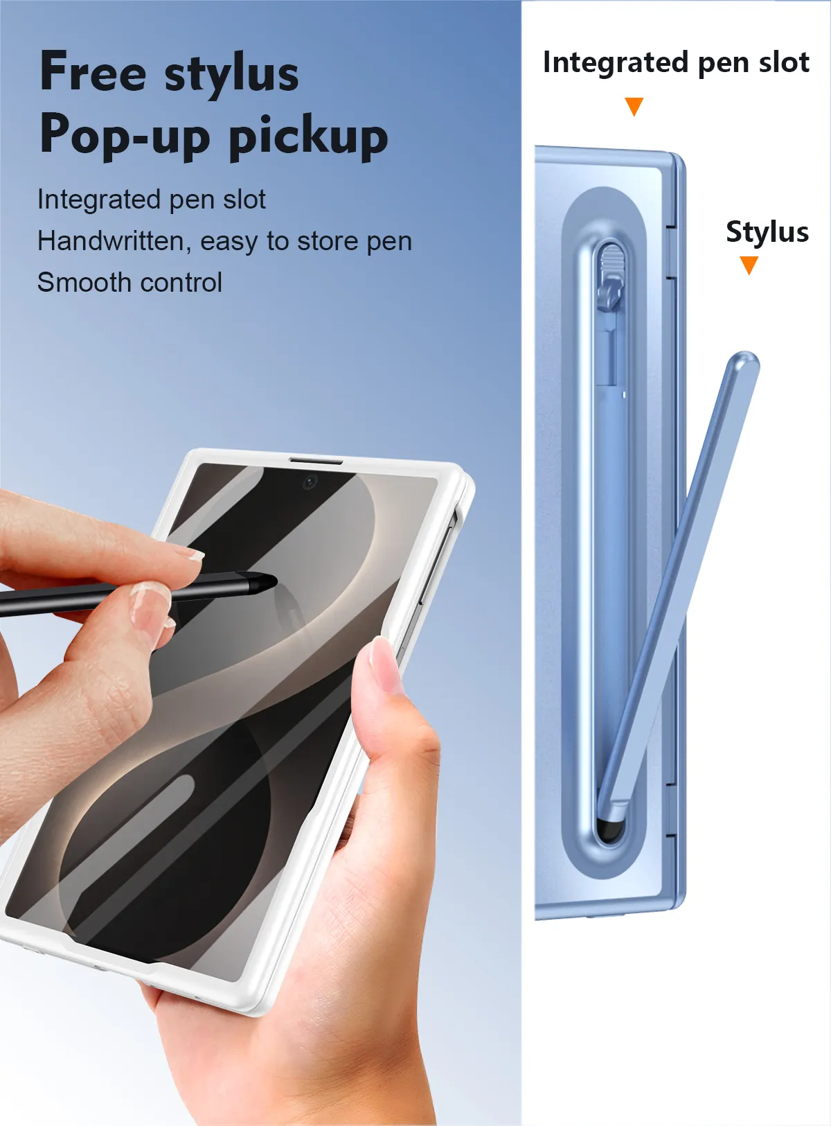 Compatible with Samsung Zfold 8 Wide phone case FOLD8 folding official pen groove case film integrated drop protection