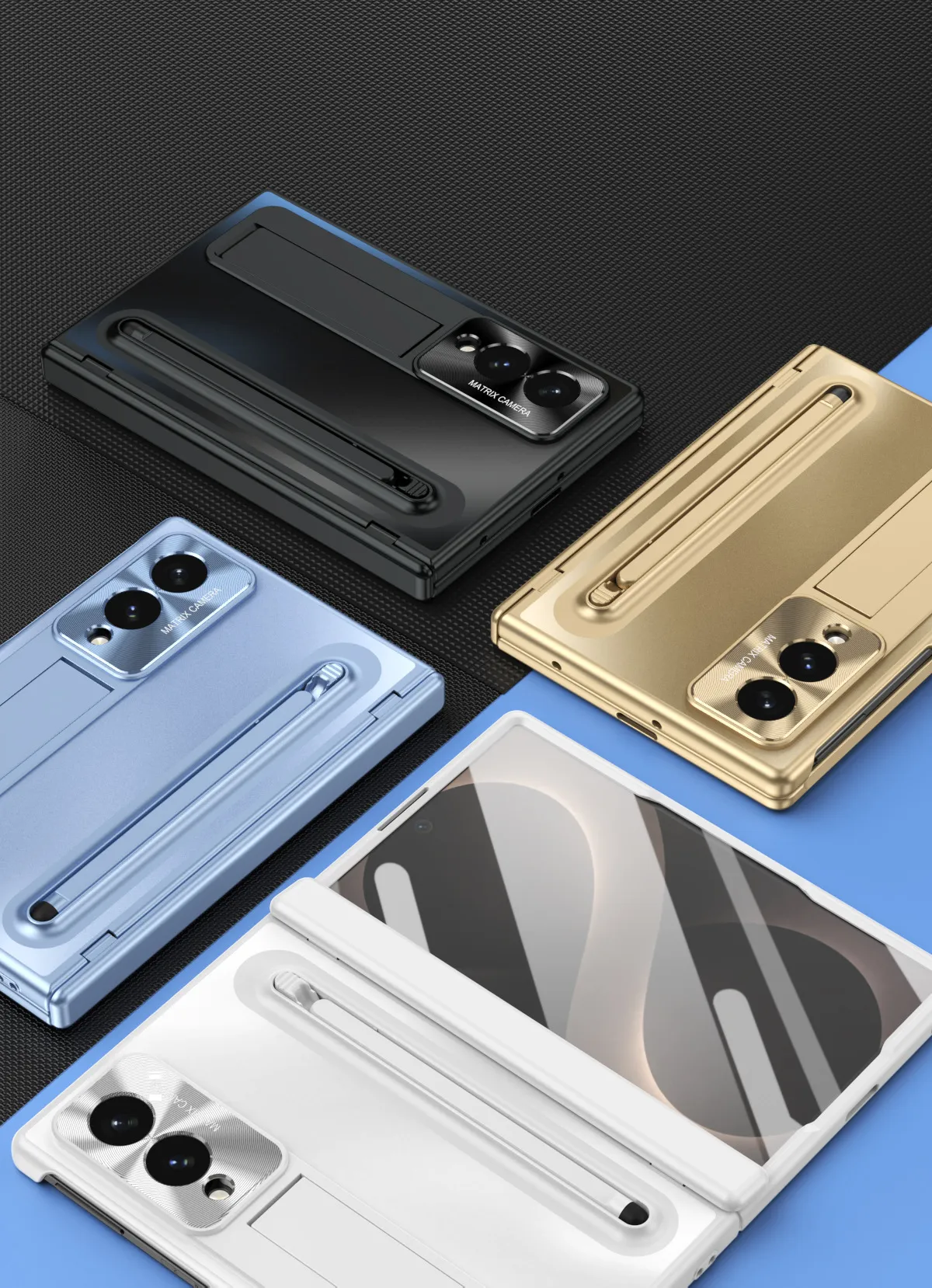 Compatible with Samsung Zfold 8 Wide phone case FOLD8 folding official pen groove case film integrated drop protection