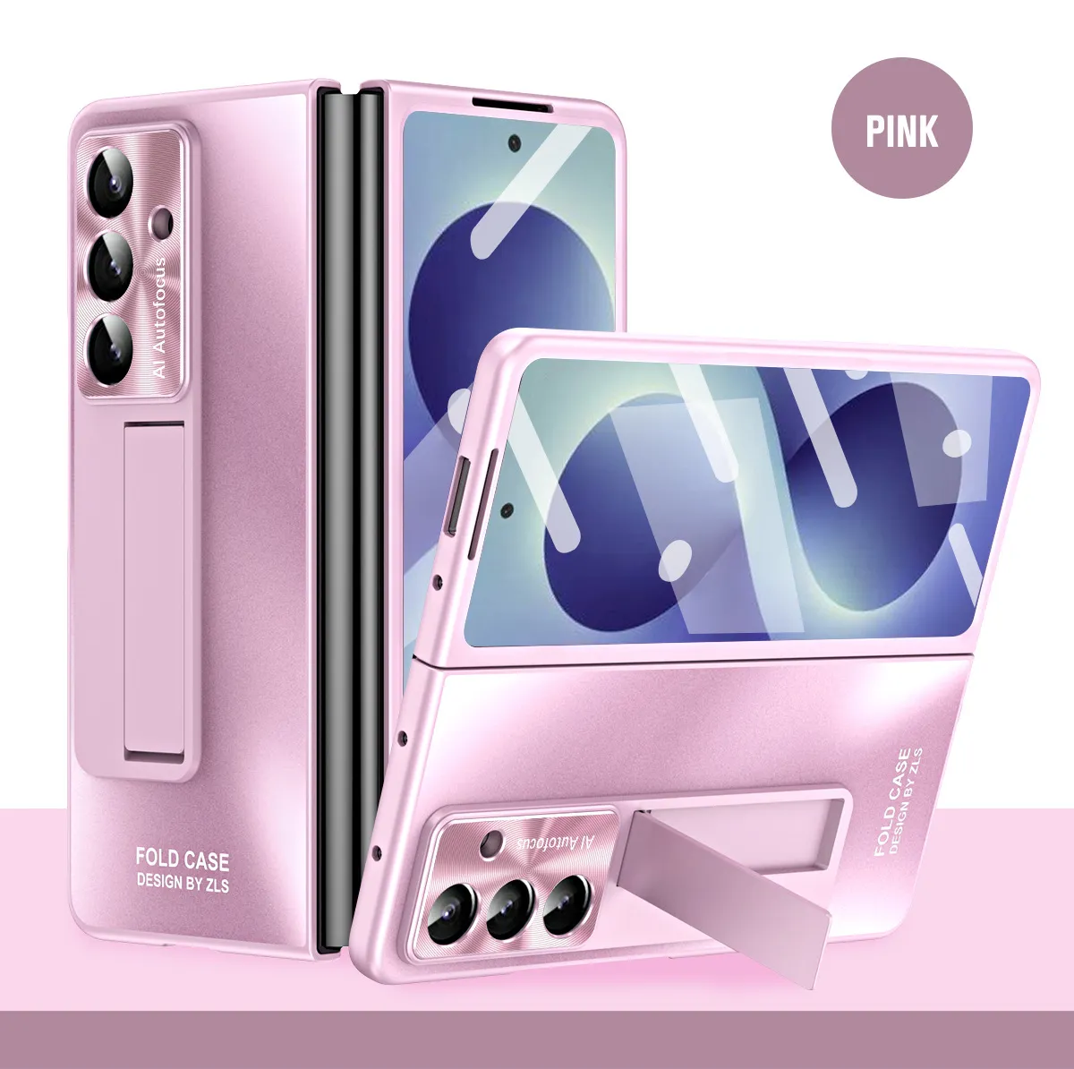 Compatible with Samsung Zfold8 Ultra phone case, FOLD8 foldable screen protective case, stand, screen protector, and integrated protective case.