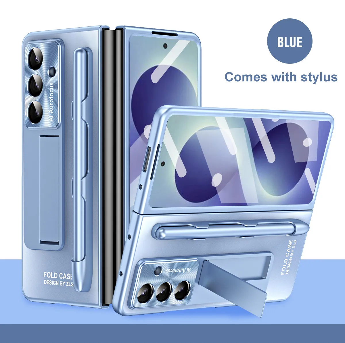 Compatible with Samsung Zfold8 Ultra phone case, FOLD8 foldable screen protective case, stand, screen protector, and integrated protective case.
