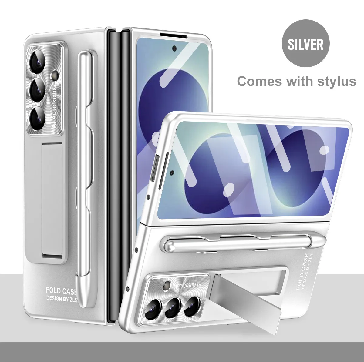 Compatible with Samsung Zfold8 Ultra phone case, FOLD8 foldable screen protective case, stand, screen protector, and integrated protective case.