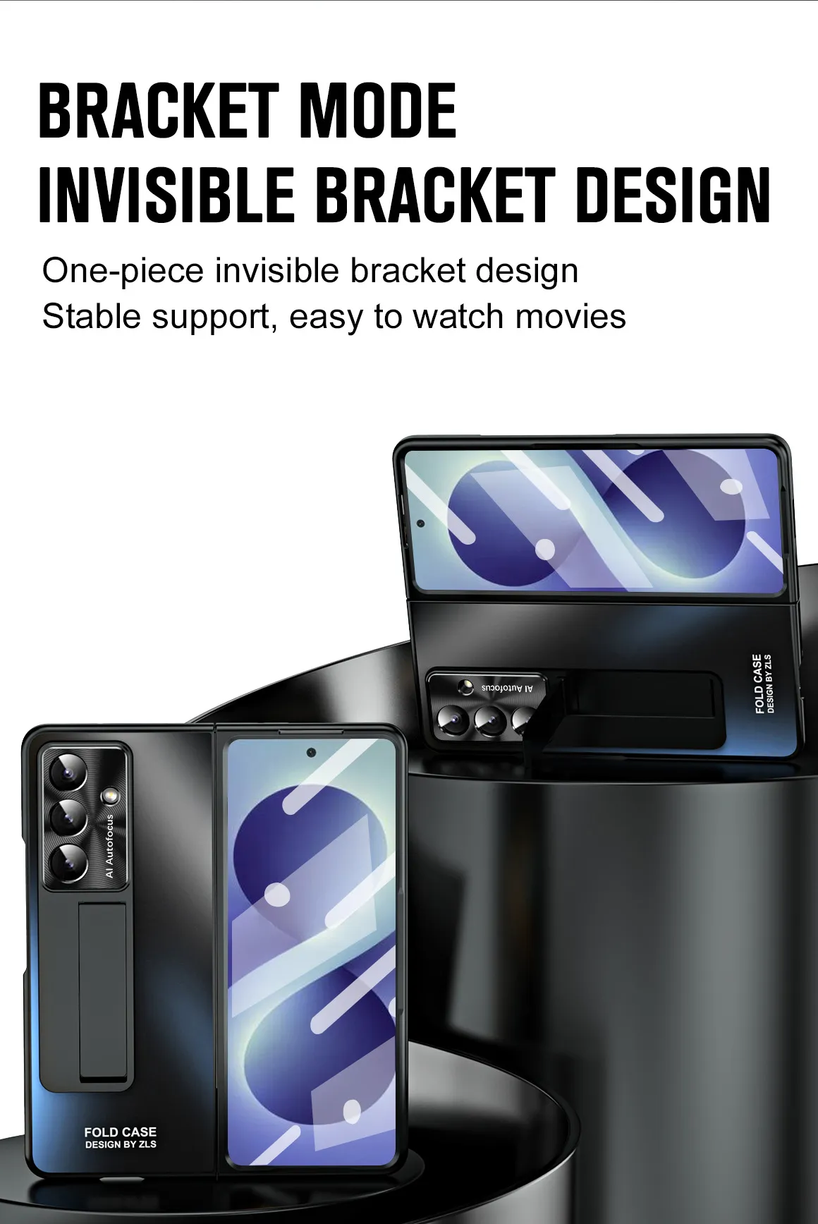 Compatible with Samsung Zfold8 Ultra phone case, FOLD8 foldable screen protective case, stand, screen protector, and integrated protective case.