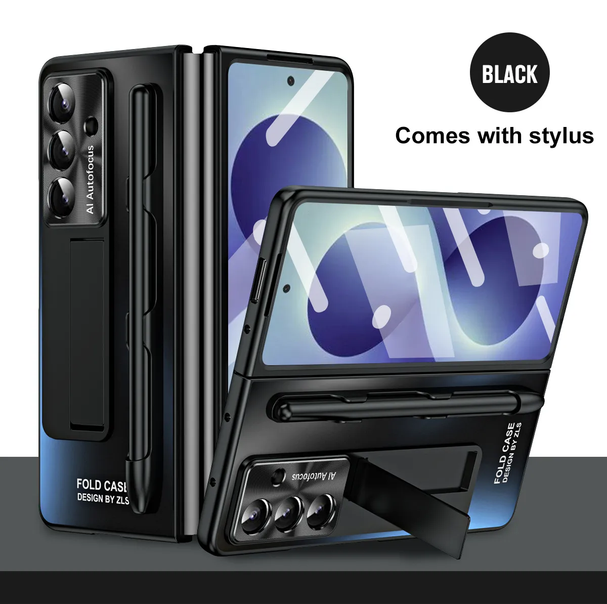 Compatible with Samsung Zfold8 Ultra phone case, FOLD8 foldable screen protective case, stand, screen protector, and integrated protective case.