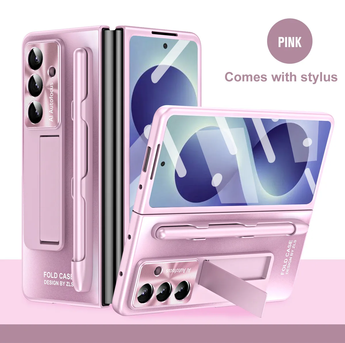 Compatible with Samsung Zfold8 Ultra phone case, FOLD8 foldable screen protective case, stand, screen protector, and integrated protective case.