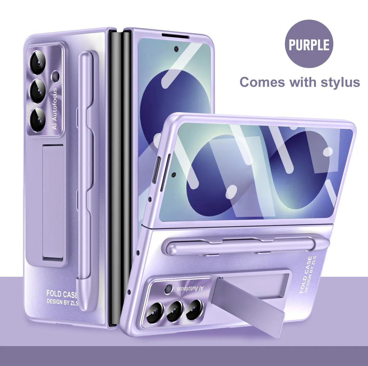 Compatible with Samsung Zfold8 Ultra phone case, FOLD8 foldable screen protective case, stand, screen protector, and integrated protective case.