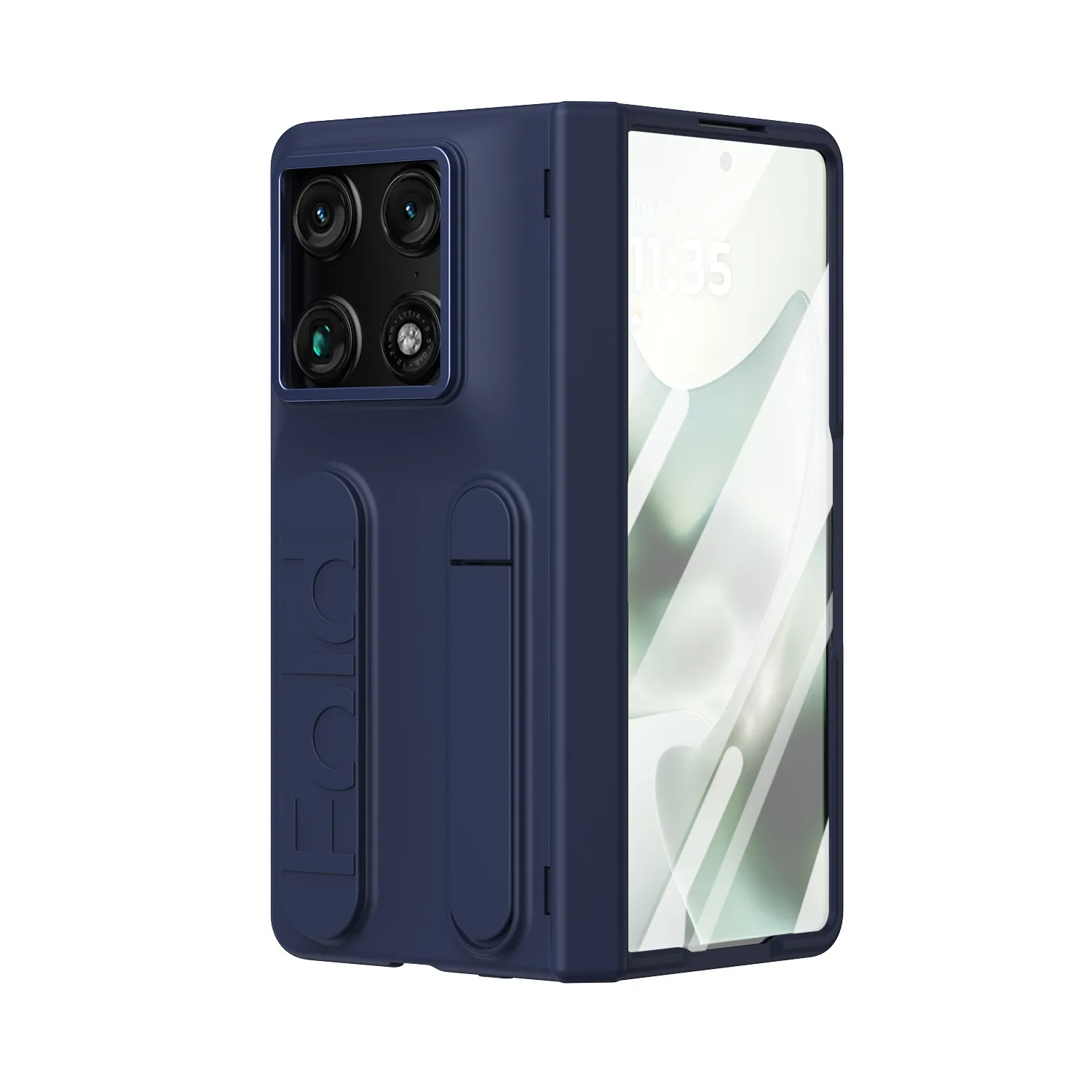Compatible with Moto Razr Fold phone case, Motorola folding wrist strap hinge case, integrated protective film
