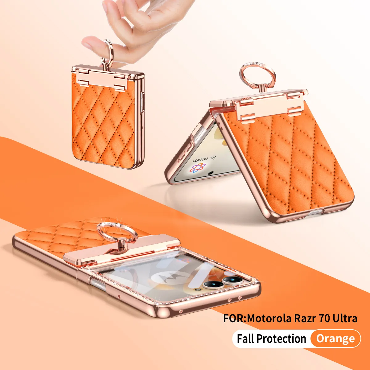 Compatible with Motorola 70 phone case, 60 Pro, Motorola folding phone case, 50U wrist strap, pen slot case, and integrated protective film.