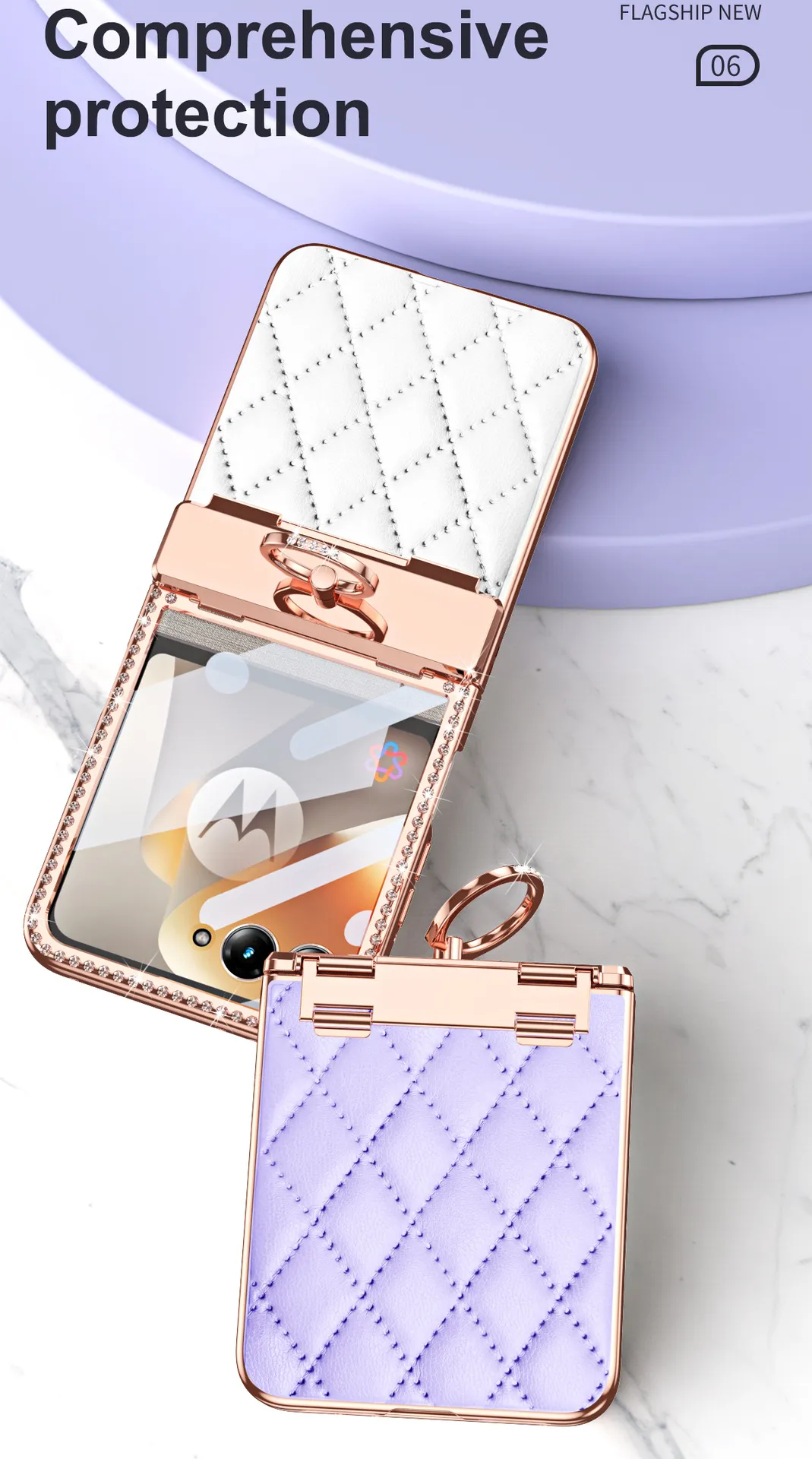 Compatible with Motorola 70 phone case, 60 Pro, Motorola folding phone case, 50U wrist strap, pen slot case, and integrated protective film.
