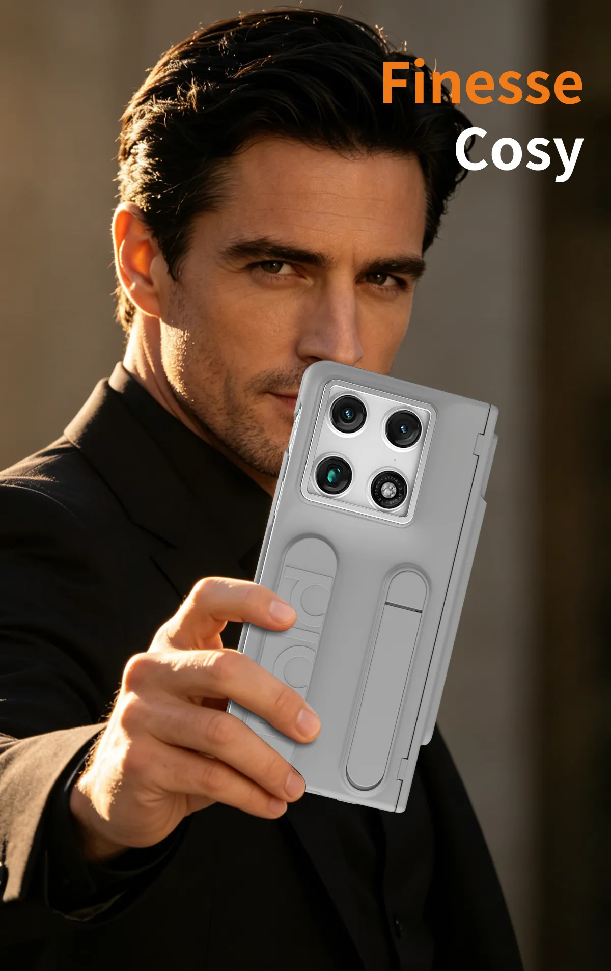 Compatible with Moto Razr Fold phone case, Motorola folding pen slot wrist strap hinge case, integrated protective film