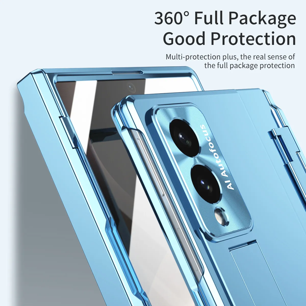 Samsung Zfold 8 Wide Phone Case FOLD8 Flat Hinge Folding Protective Case Electroplated Pen Slot Drop Protection Applicable