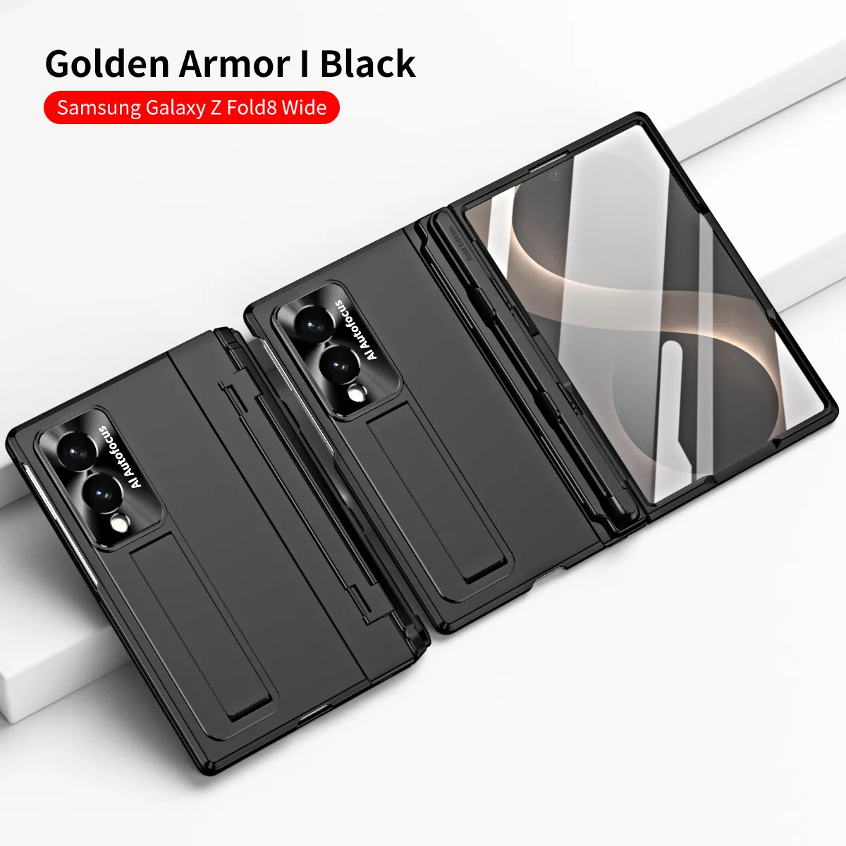Samsung Zfold 8 Wide Phone Case FOLD8 Flat Hinge Folding Protective Case Electroplated Pen Slot Drop Protection Applicable