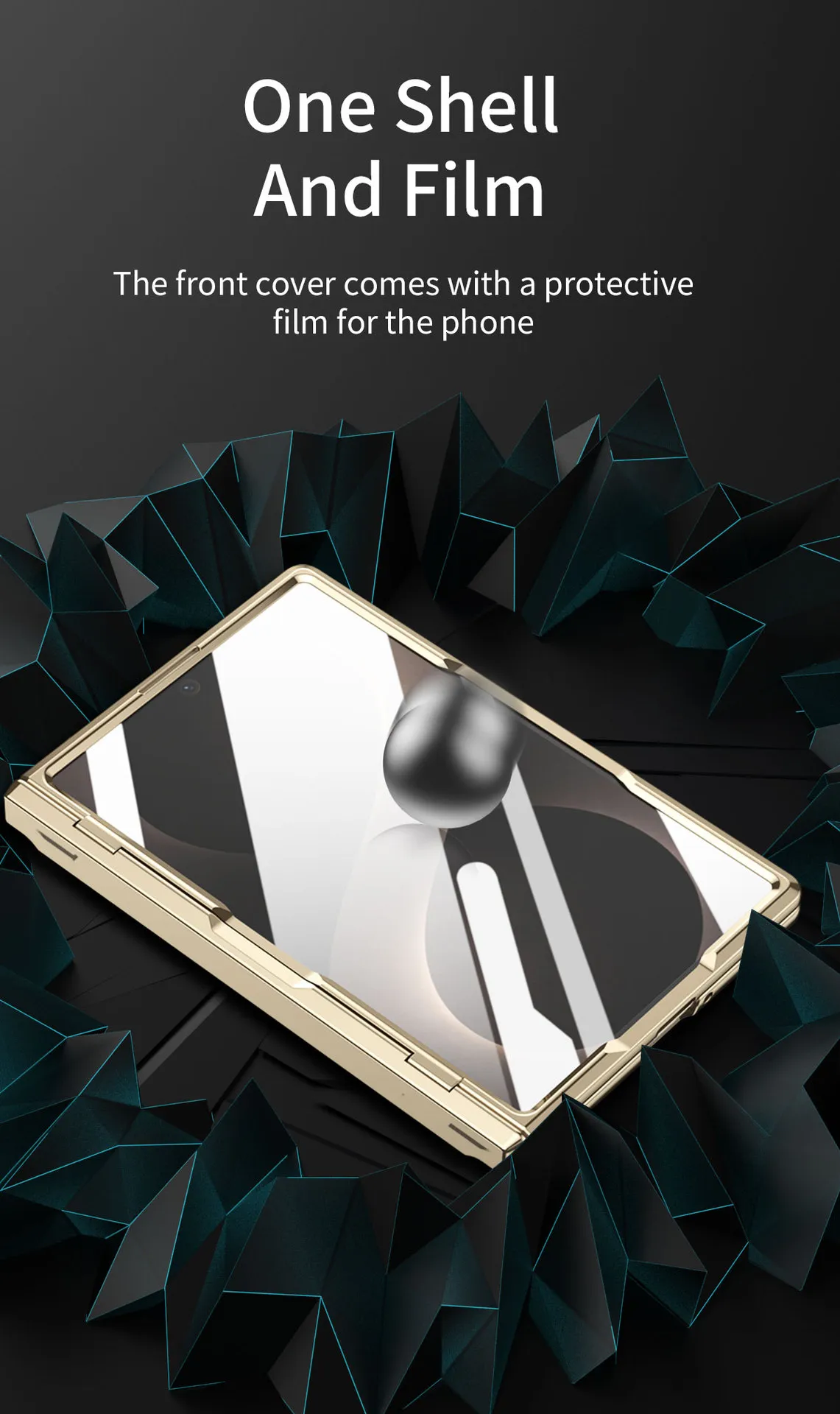 Samsung Zfold 8 Wide Phone Case FOLD8 Flat Hinge Folding Protective Case Electroplated Pen Slot Drop Protection Applicable