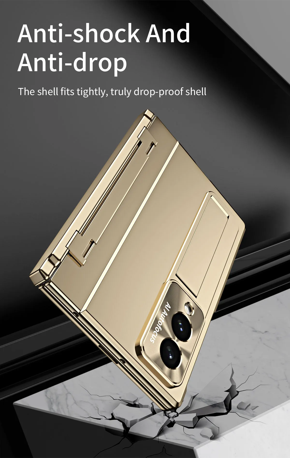 Samsung Zfold 8 Wide Phone Case FOLD8 Flat Hinge Folding Protective Case Electroplated Pen Slot Drop Protection Applicable