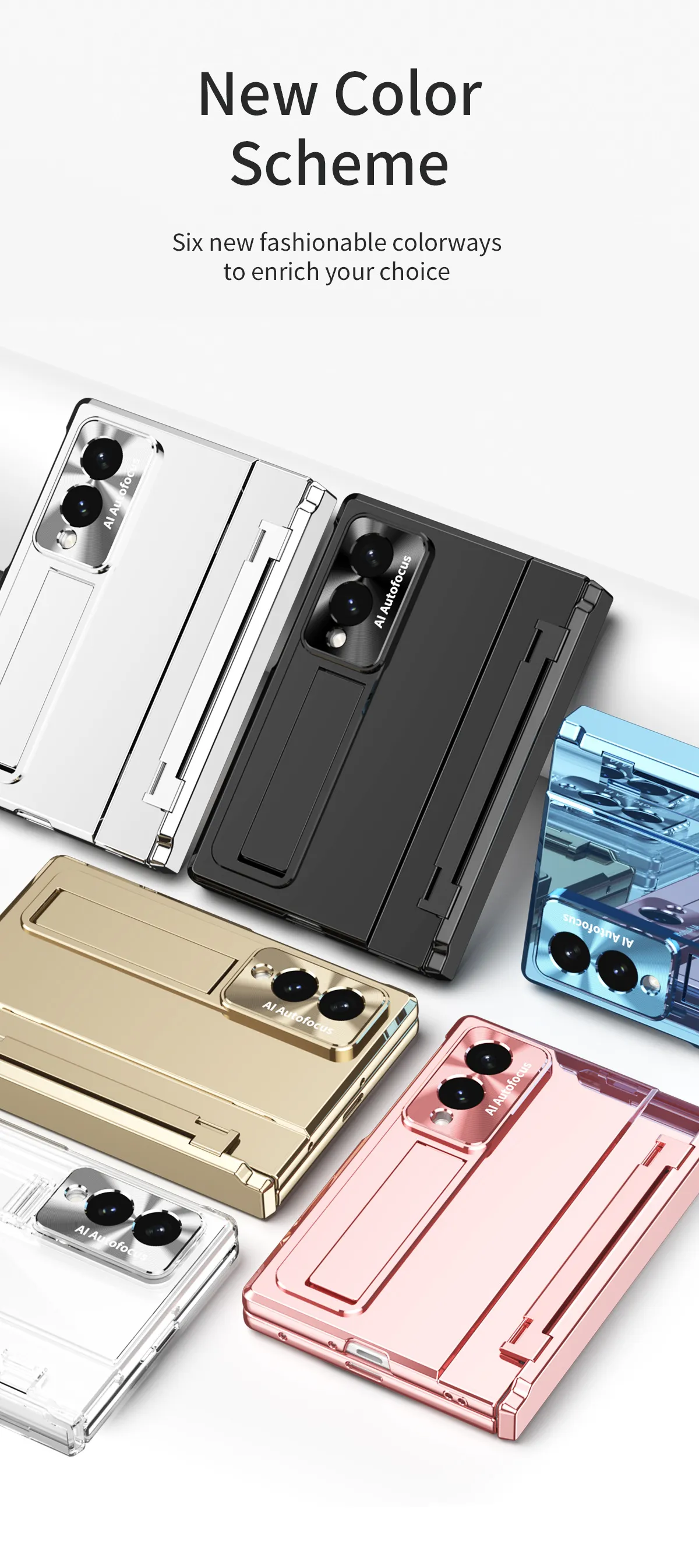 Samsung Zfold 8 Wide Phone Case FOLD8 Flat Hinge Folding Protective Case Electroplated Pen Slot Drop Protection Applicable