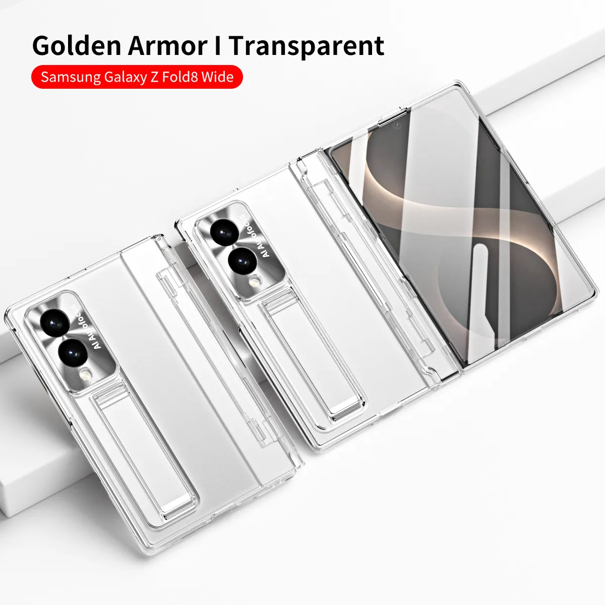 Samsung Zfold 8 Wide Phone Case FOLD8 Flat Hinge Folding Protective Case Electroplated Pen Slot Drop Protection Applicable