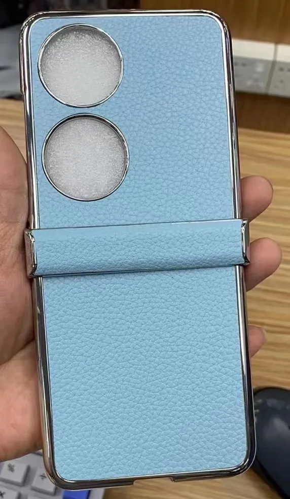 Huawei Pocket 2 phone case, Pocket 2 foldable screen protective leather case, hinge vegan leather full coverage, drop protection.
