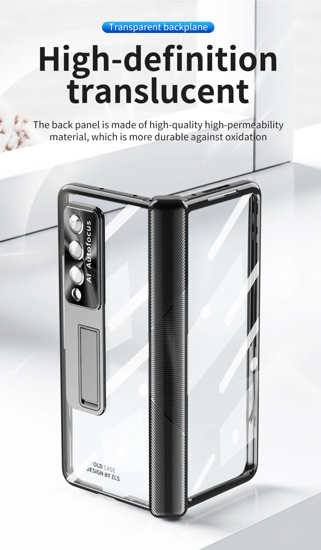 Samsung ZFold 4 Phone Case FOLD3 Magnetic Hinge Folding Protective Case W22 Electroplated Lens Film Leather Case