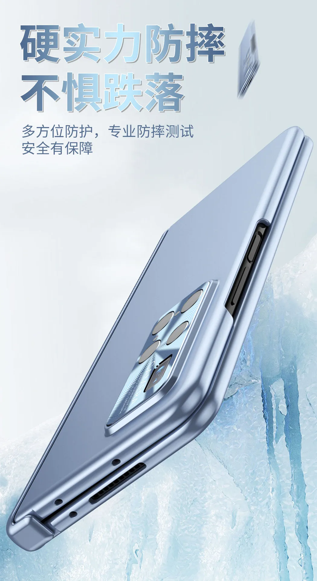 Huawei MATE X2 phone case, solid color, magnetic hinge, folding protective case, 5G lens film, leather case.