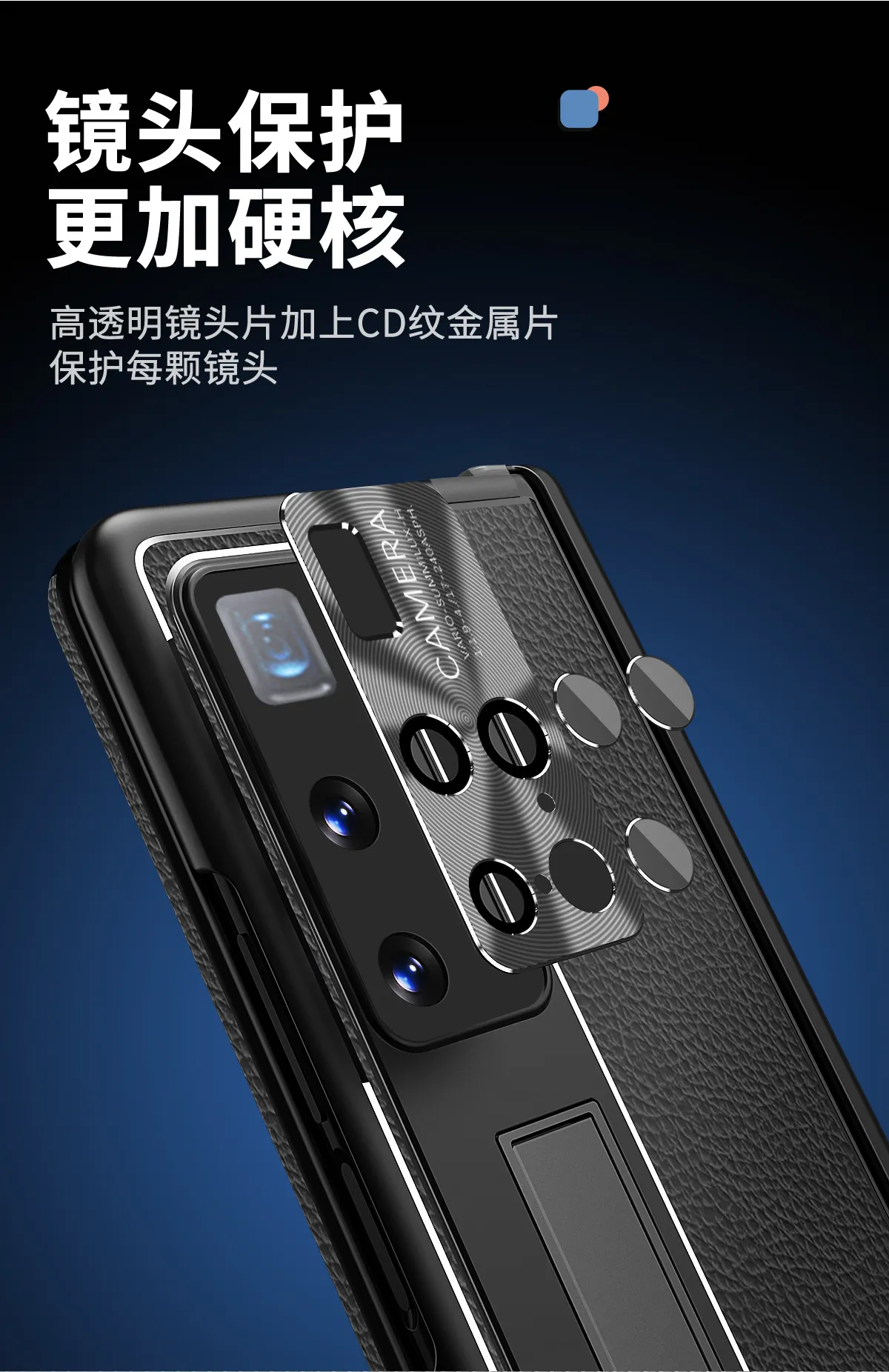Compatible with Huawei Mate X2 phone case, vegan leather, magnetic hinge, folding protective case, X2 pen slot, S Pen stylus, 5G.