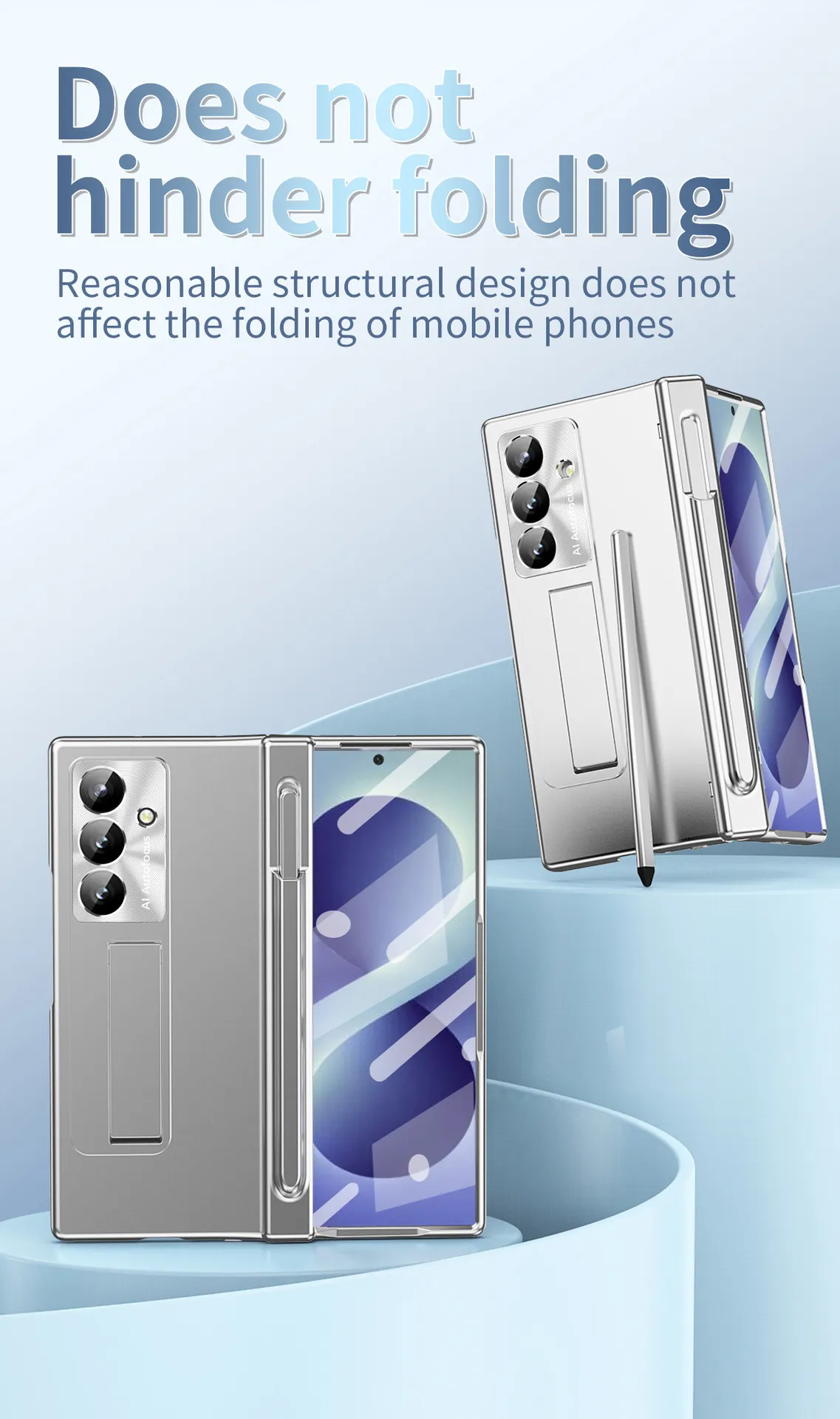 Samsung ZFold 8 Ultra phone case with magnetic hinge, electroplated lens coating, suitable for use with lenses.