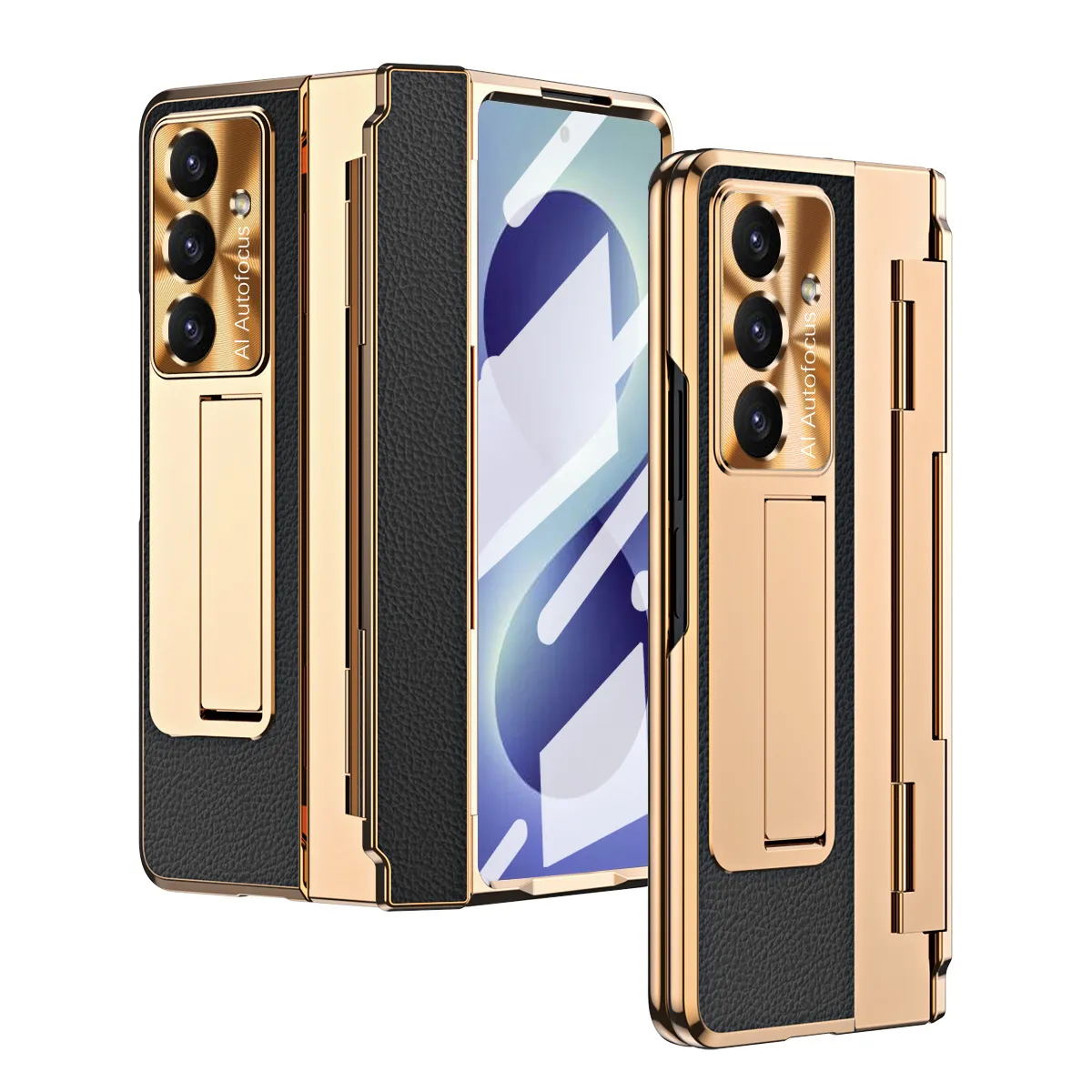 Samsung Zfold 8 Ultra phone case, FOLD8 foldable screen, flat hinge, vegan leather, drop-proof protective case.