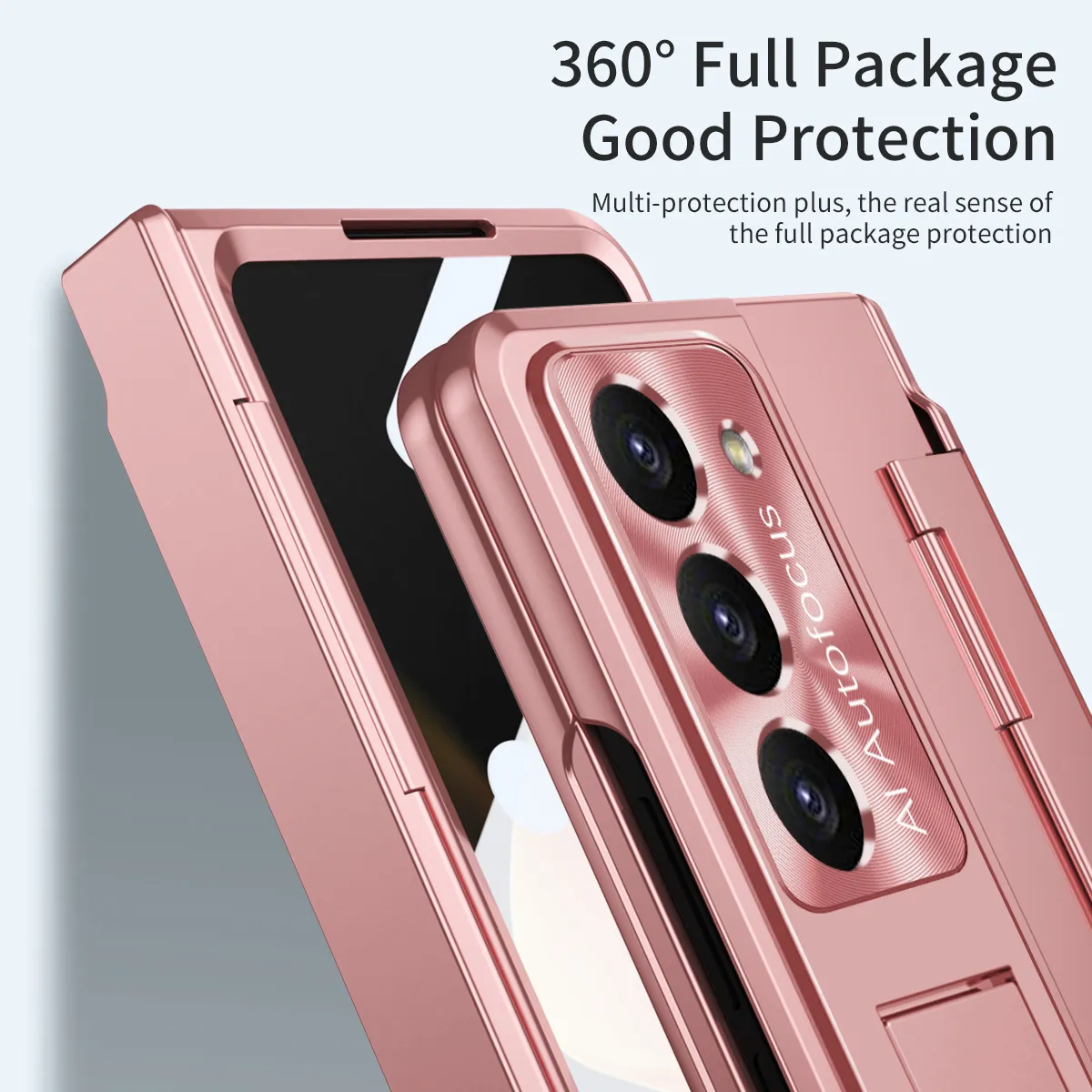Samsung ZFold 7 Phone Case FOLD6 Flat Hinge Folding Protective Case FOLD5 Solid Color Electroplated Drop-Proof