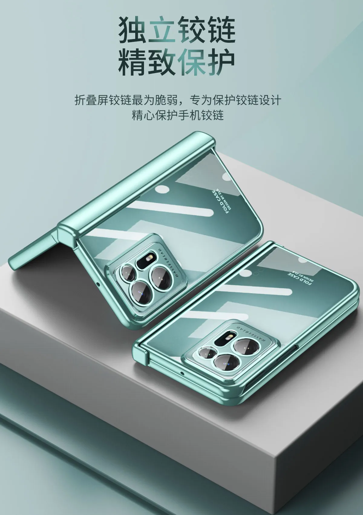 Compatible with OPPO Find N2 foldable phone case, FINDN2 case and screen protector, integrated magnetic hinge, drop-proof protective case.