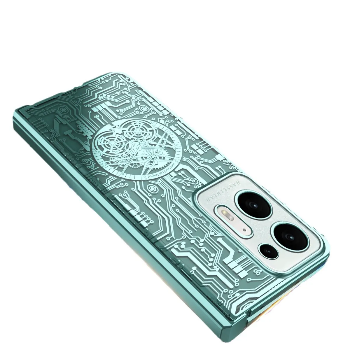 Compatible with OPPO Find N2 foldable phone case, magnetic hinge, electroplated texture, drop-proof protective case