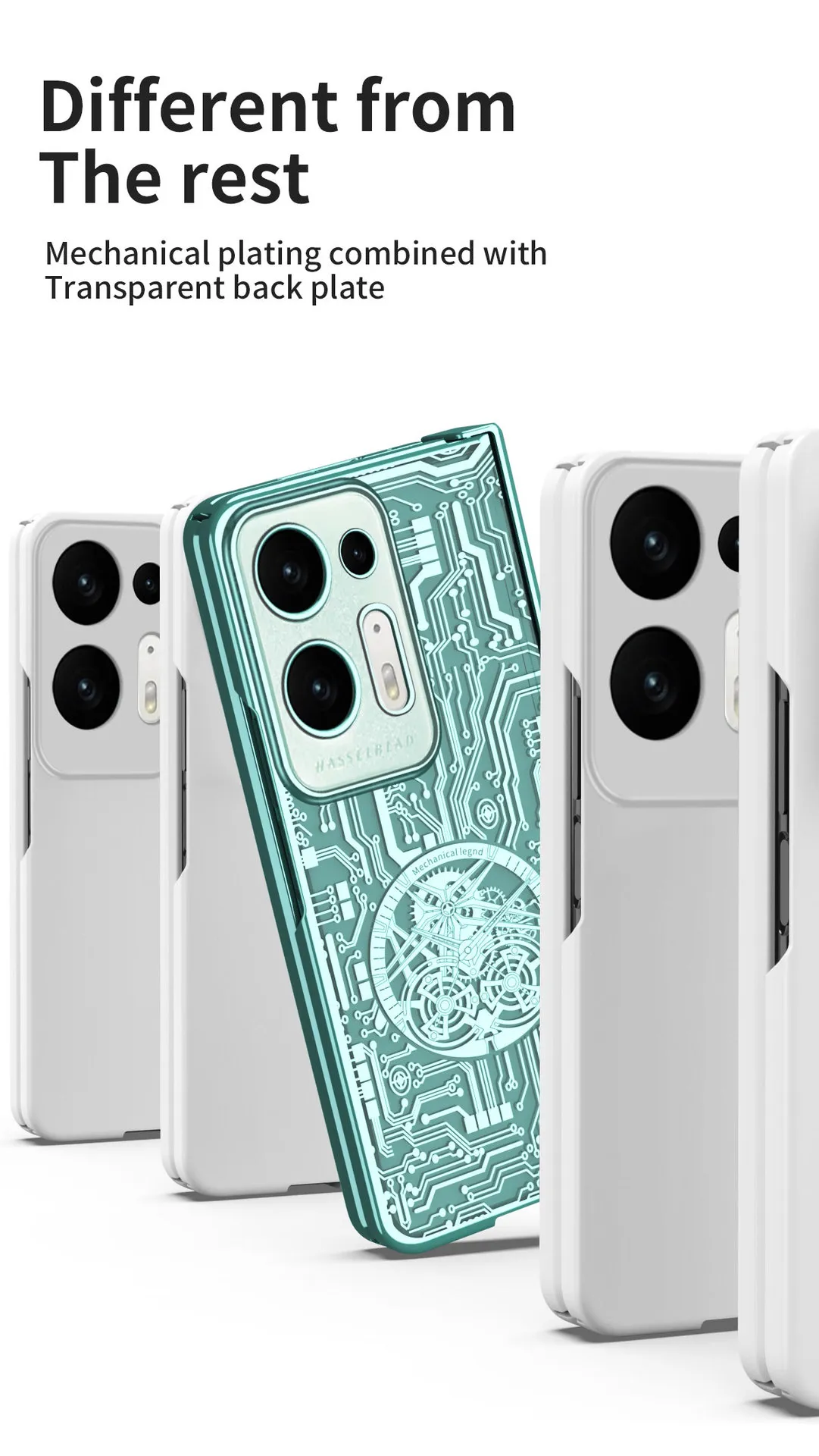 Compatible with OPPO Find N2 foldable phone case, magnetic hinge, electroplated texture, drop-proof protective case