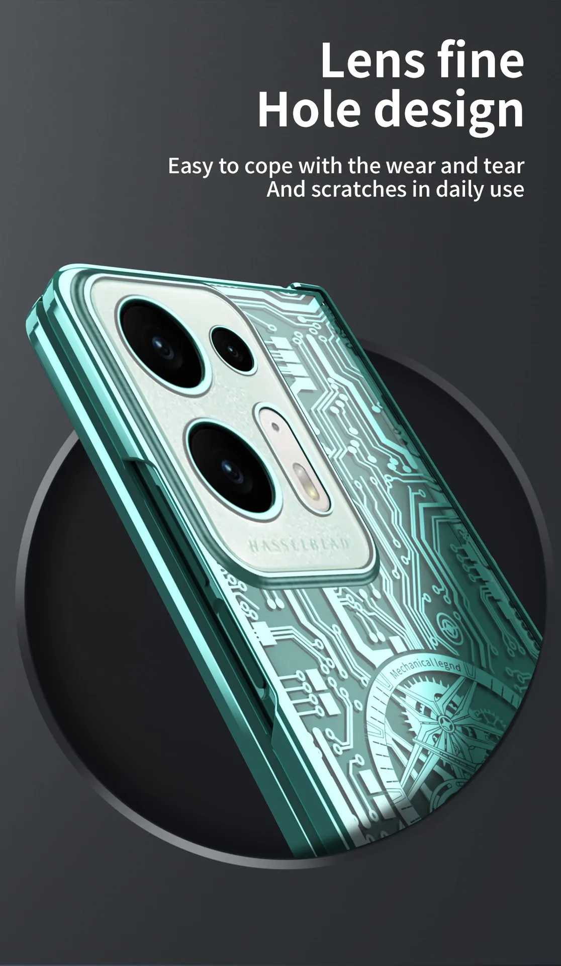 Compatible with OPPO Find N2 foldable phone case, magnetic hinge, electroplated texture, drop-proof protective case